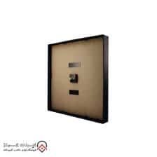 iranjahaz Artemis wall clock model 2026 Black Black Dial and Silver numbers 5