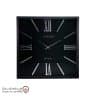 iranjahaz Artemis wall clock model 2026 Black Black Dial and Silver numbers