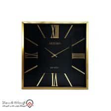 ساعت دیواری آرتمیس مدل 2026 گلد صفحه مشکی