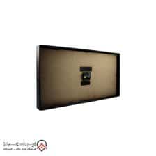 iranjahaz Artemis wall clock model 2027 Black Black Dial Gold numbers 2