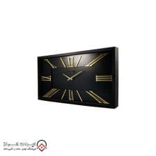 iranjahaz Artemis wall clock model 2027 Black Black Dial Gold numbers 3