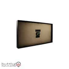 iranjahaz Artemis wall clock model 2027 Black Black Dial Gold numbers 6