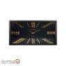 iranjahaz Artemis wall clock model 2027 Black Black Dial Gold numbers