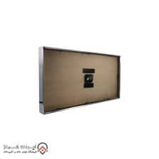 iranjahaz Artemis wall clock model 2027 Silver Black Dial 6