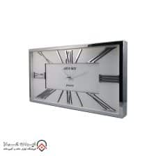 iranjahaz Artemis wall clock model 2027 Silver White Dial 3