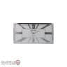 iranjahaz Artemis wall clock model 2027 Silver White Dial