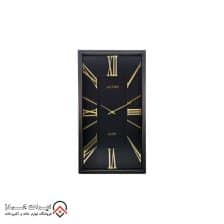 ساعت دیواری آرتمیس مدل 2028 مشکی صفحه مشکی و اعداد گلد