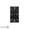 iranjahaz Artemis wall clock model 2028 Black Black Dial and Gold numbers