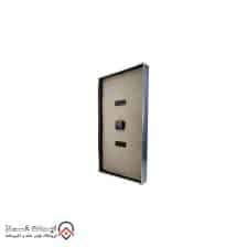 iranjahaz Artemis wall clock model 2028 Silver Black Dial 5