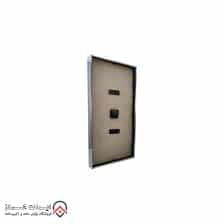 iranjahaz Artemis wall clock model 2028 Silver Black Dial 6