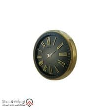 iranjahaz Artemis wall clock model 2036 Gold Black Dial 2