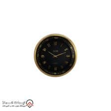 iranjahaz Artemis wall clock model 2037 Gold Black Dial