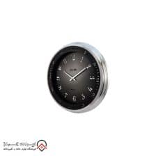 iranjahaz Artemis wall clock model 2037 Silver Black Dial 2 Copy