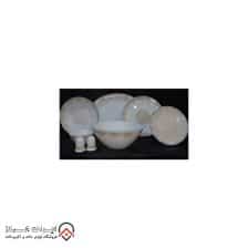 سرویس غذاخوری اپال 28 پارچه آیسان طرح گرد کد 948 پارس اوپال