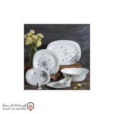 سرویس غذاخوری پارس اوپال 28 پارچه فایبر کد 840